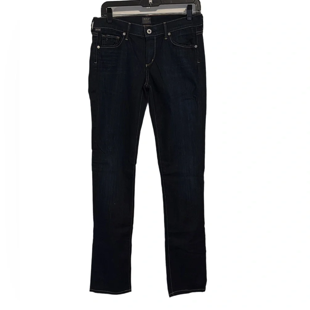 Citizens of Humanity Dark Wash Ava Low Rise Straight Leg Jeans 28 - Picture 6 of 13